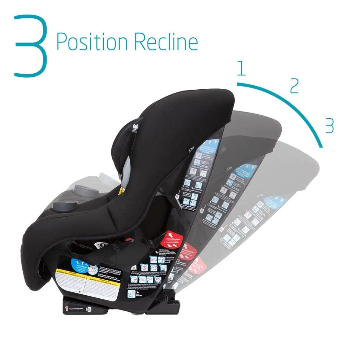 Maxi-Cosi Pria Sport 2-in-1 Convertible Car Seat - Midnight Black (PureCosi)