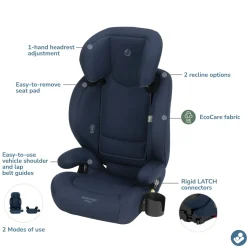 Maxi-Cosi RodiSport High Back Belt Positioning Booster Car Seat - Seafaring