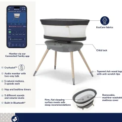 Maxi-Cosi Starling Smart Bassinet - Onyx Heritage