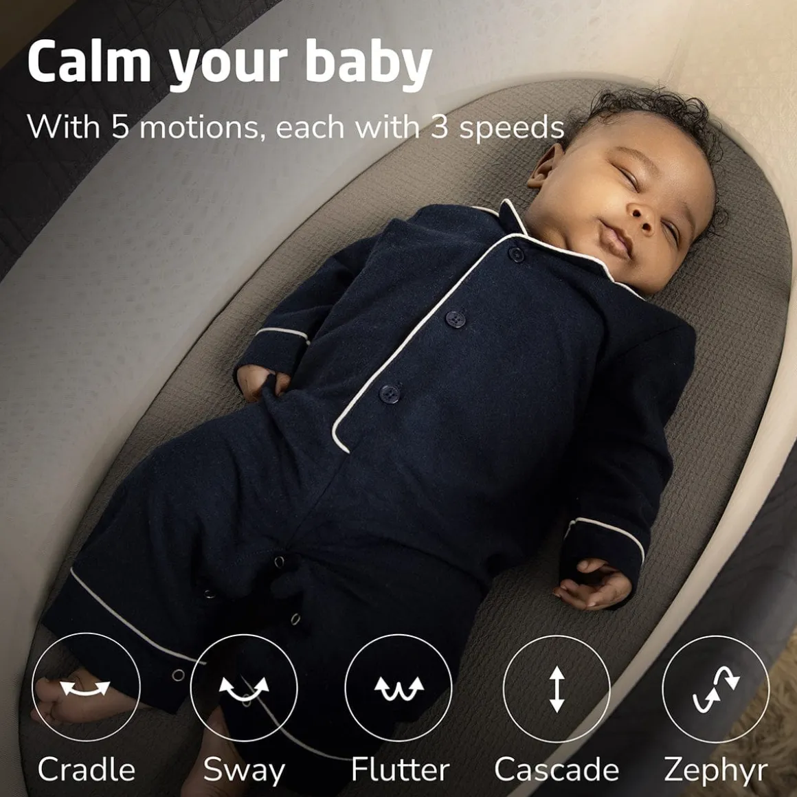 Maxi-Cosi Starling Smart Bassinet - Onyx Heritage