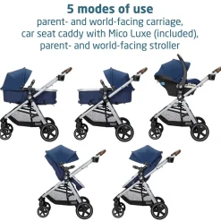 Maxi-Cosi Zelia 2 Luxe 5-in-1 Modular Travel System - New Hope Navy
