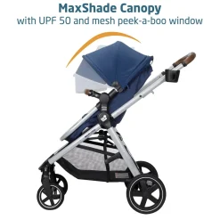 Maxi-Cosi Zelia 2 Luxe 5-in-1 Modular Travel System - New Hope Navy