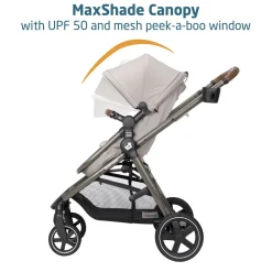 Maxi-Cosi Zelia 2 Luxe 5-in-1 Modular Travel System - New Hope Tan