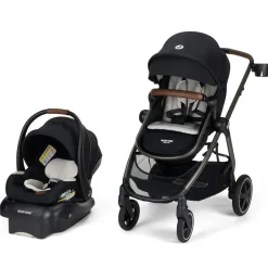 Maxi-Cosi Zelia 2 Luxe 5-in-1 Modular Travel System - Onyx Sand