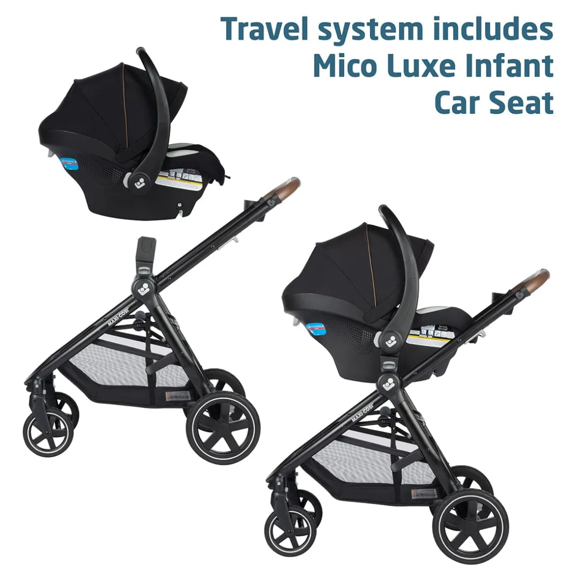 Maxi-Cosi Zelia2 Luxe Travel System - New Hope Black