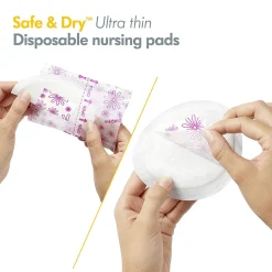 Medela Safe & Dry Disposable Nursing Pads- 60