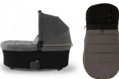 Micralite SmartFold Bassinet & Footmuff Accessory Bundle - Carbon