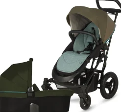 Micralite SmartFold Stroller + Bassinet - Evergreen