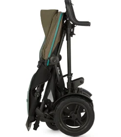 Micralite TwoFold Double Stroller + Bassinet - Evergreen
