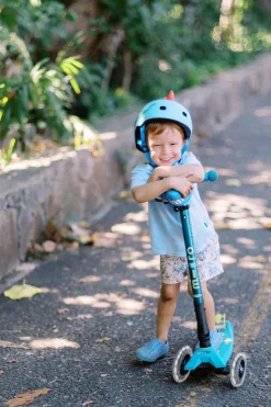 Micro Kickboard Micro Maxi Foldable LED Scooter - Petrol Green