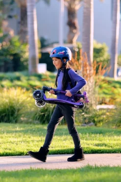 Micro Kickboard Micro Maxi Foldable LED Scooter - Petrol Green