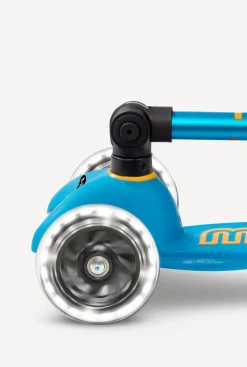 Micro Kickboard Micro Mini Deluxe Foldable LED Scooter - Ocean Blue