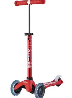 Micro Kickboard Micro Mini Deluxe LED Scooter - Red