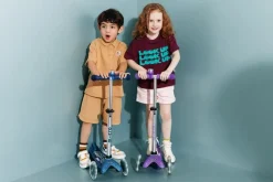 Micro Kickboard Micro Mini Glitter LED Scooter (2-5 years) - Galaxy Navy