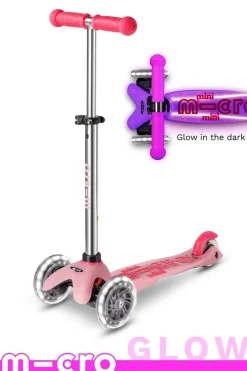 Micro Kickboard Micro Mini Glow Plus LED Scooter (2-5 years) - Frosty Pink