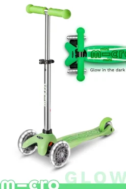 Micro Kickboard Micro Mini Glow Plus LED Scooter (2-5 years) - Icy Lime