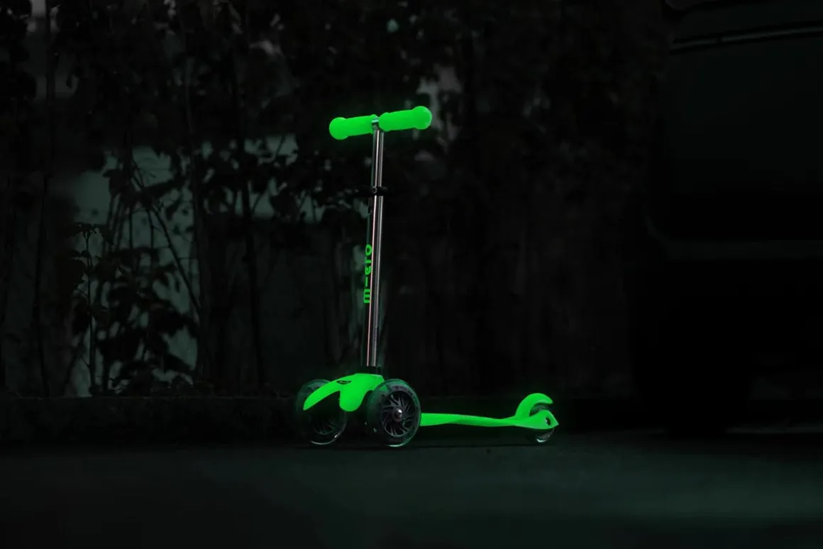 Micro Kickboard Micro Mini Glow Plus LED Scooter (2-5 years) - Icy Lime