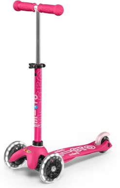 Micro Kickboard Mini Deluxe LED Scooter - Pink
