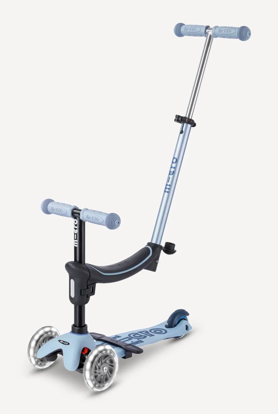 Micro Kickboard Mini Deluxe Rock & Go LED Scooter - Ocean Slate