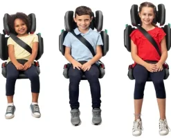 Mifold HiFold Fit-and-Fold Highback Booster Car Seat - Slate Grey