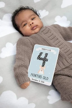 Milestone Baby Photo Cards - Over The Moon
