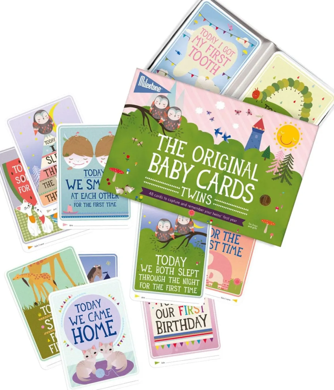 Milestone The Original Baby Cards - Twins