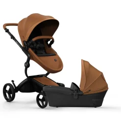 Mima Xari Max Stroller + Bassinet Bundle - Black / Camel / Black / Black