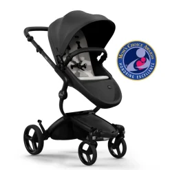 Mima Xari Max Stroller - Black / Black / Stone White