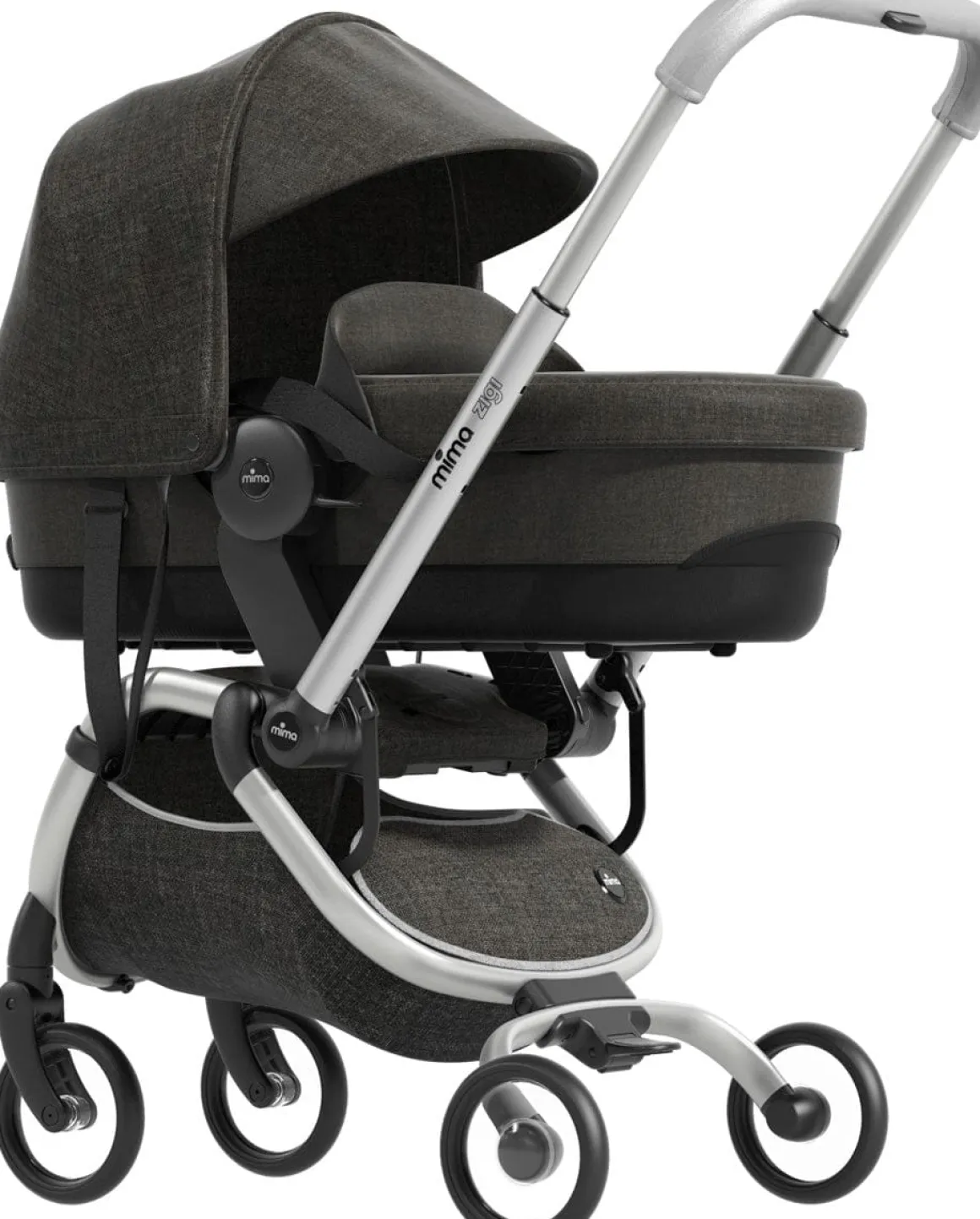 Mima Zigi/Xari Sport Bassinet - Charcoal