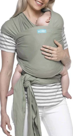 Moby Classic Cotton Wrap Baby Carrier - Pear