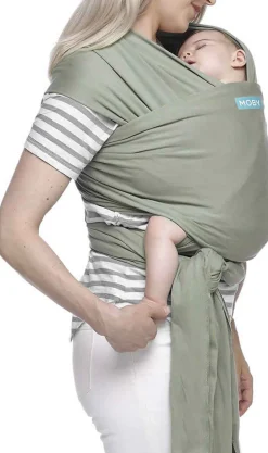 Moby Classic Cotton Wrap Baby Carrier - Pear