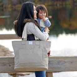 Momkindness Day & Away Canvas Tote - Rye