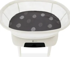 4moms Mamaroo Sleep Cotton Bassinet Sheet - Grey Crosshatch