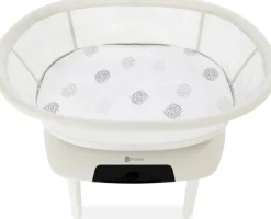 4moms Mamaroo Sleep Cotton Bassinet Sheet - White Crosshatch