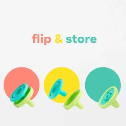 morepeas Flip & Store Pacifier - Sweet Pea