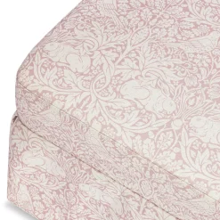 Morris & Co. x Namesake Crawford Gliding Ottoman - Pure Brer Rabbit in Rose