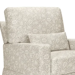 Morris & Co. x Namesake Crawford Pillowback Comfort Swivel Glider - Mallow in Ash