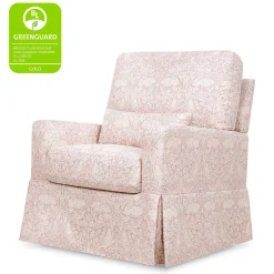 Morris & Co. x Namesake Crawford Pillowback Comfort Swivel Glider - Pure Brer Rabbit in Rose