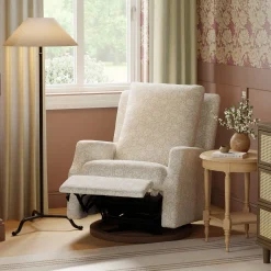 Morris & Co. x Namesake Crewe Swivel Glider Recliner - Mallow in Ash