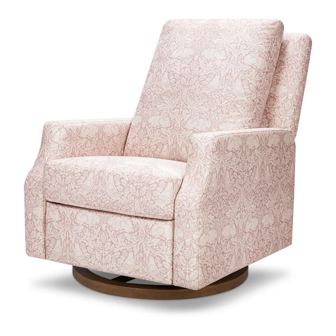 Morris & Co. x Namesake Crewe Swivel Glider Recliner - Pure Brer Rabbit in Rose