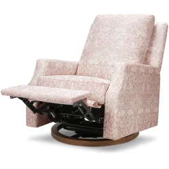 Morris & Co. x Namesake Crewe Swivel Glider Recliner - Pure Brer Rabbit in Rose