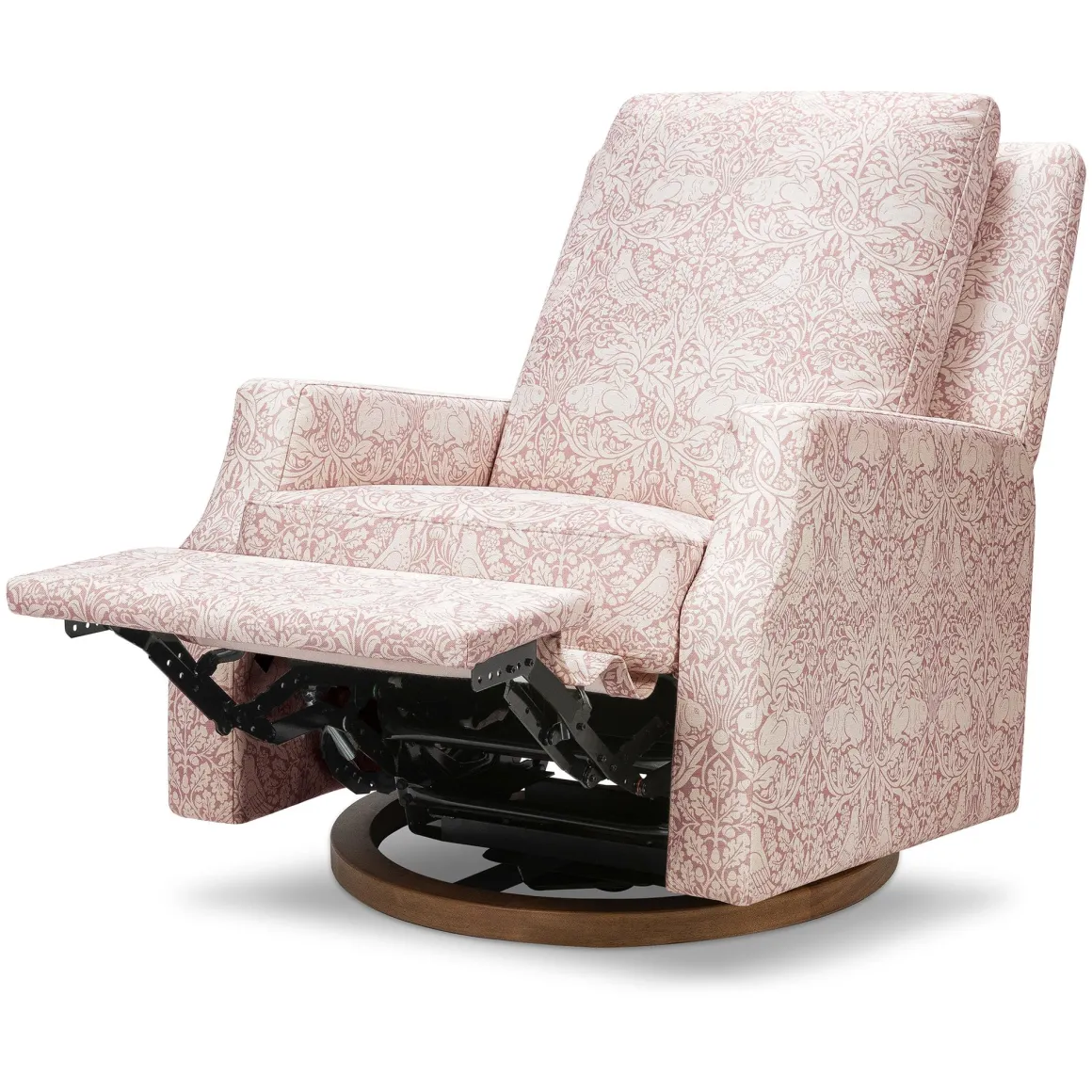 Morris & Co. x Namesake Crewe Swivel Glider Recliner - Pure Brer Rabbit in Rose