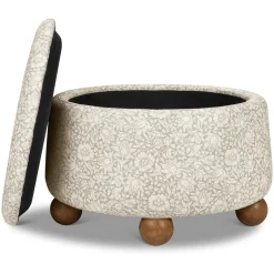 Morris & Co. x Namesake Tuffet Storage Ottoman - Mallow in Ash