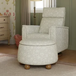 Morris & Co. x Namesake Tuffet Storage Ottoman - Mallow in Ash