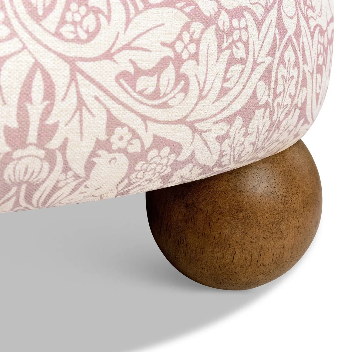 Morris & Co. x Namesake Tuffet Storage Ottoman - Pure Brer Rabbit in Rose