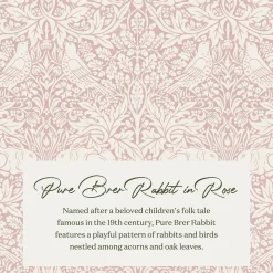 Morris & Co. x Namesake Tuffet Storage Ottoman - Pure Brer Rabbit in Rose