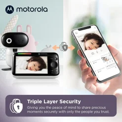 Motorola PIP1610 HD 5" Wi-Fi HD Motorized Video Baby Monitor