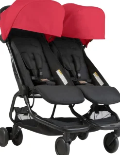 Mountain Buggy Nano Duo Double Stroller - Ruby