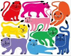Mudpuppy Pouch Puzzle - Rainbow Roar!