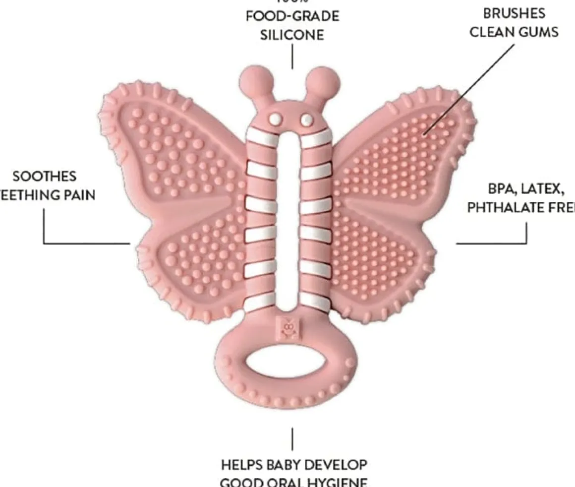 Munch Baby Toothbrush Teether - Butterfly